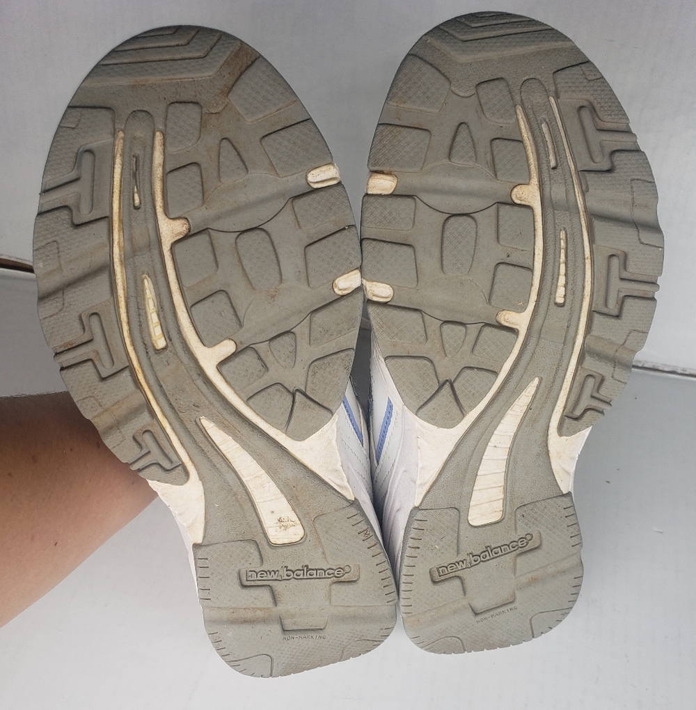 New Balance 409 Womens Sneakers White Blue Size 7.5 WX409WL Used 2012 - Picture 7 of 11